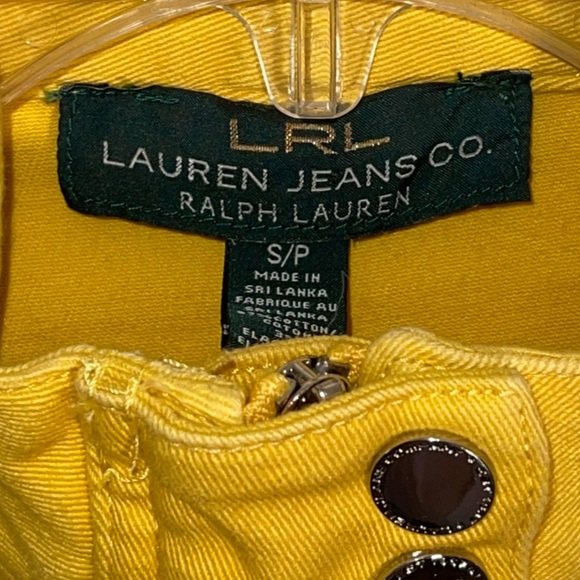 Lauren Ralph Lauren vintage denim yellow vest. Size S/P. GUC - Picture 8 of 9